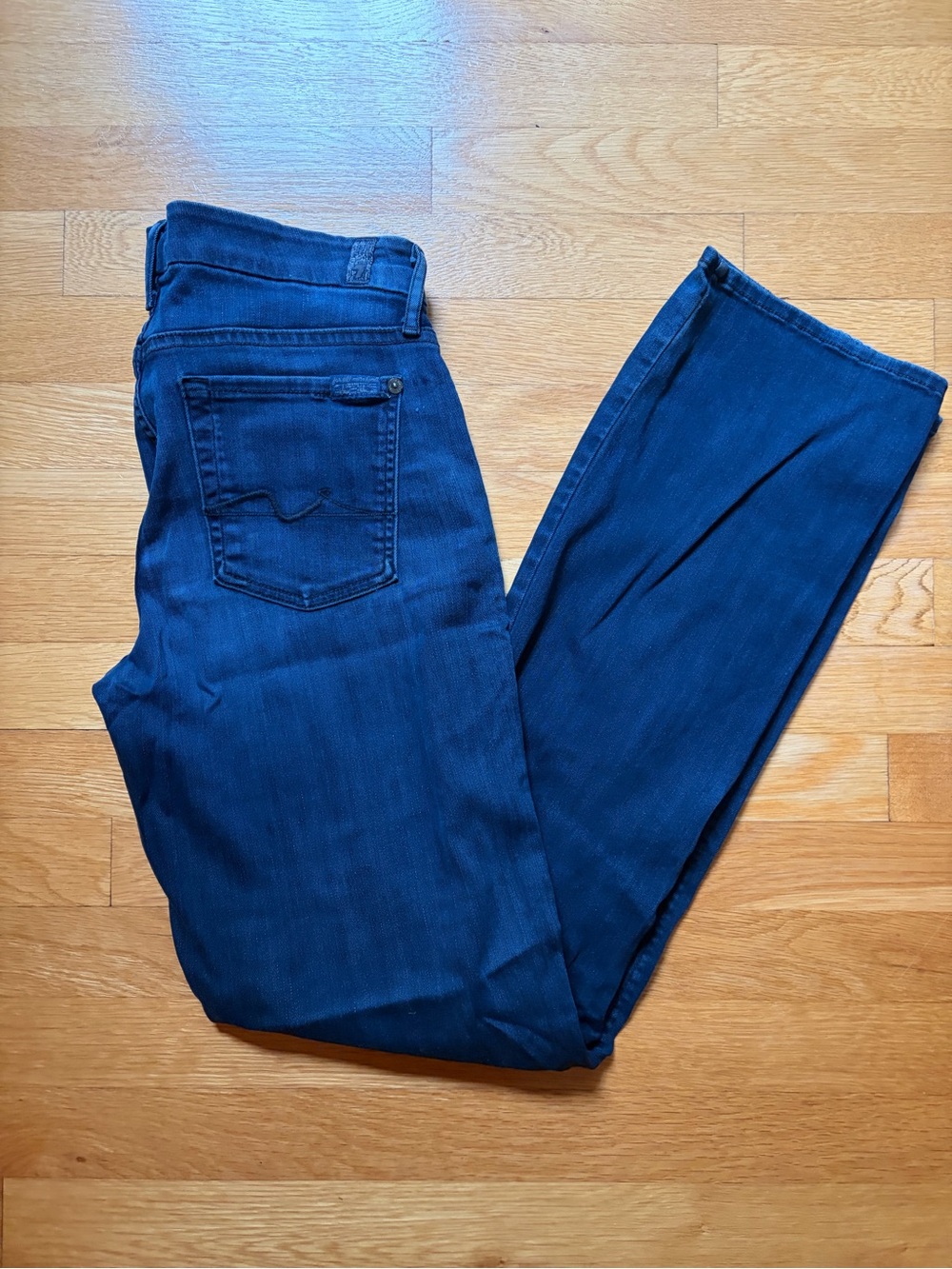 7 for all mankind mid-rise kimmie straight leg jeans size 28